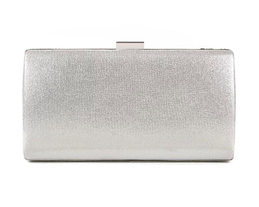 The Silver Rhinestone Clutch