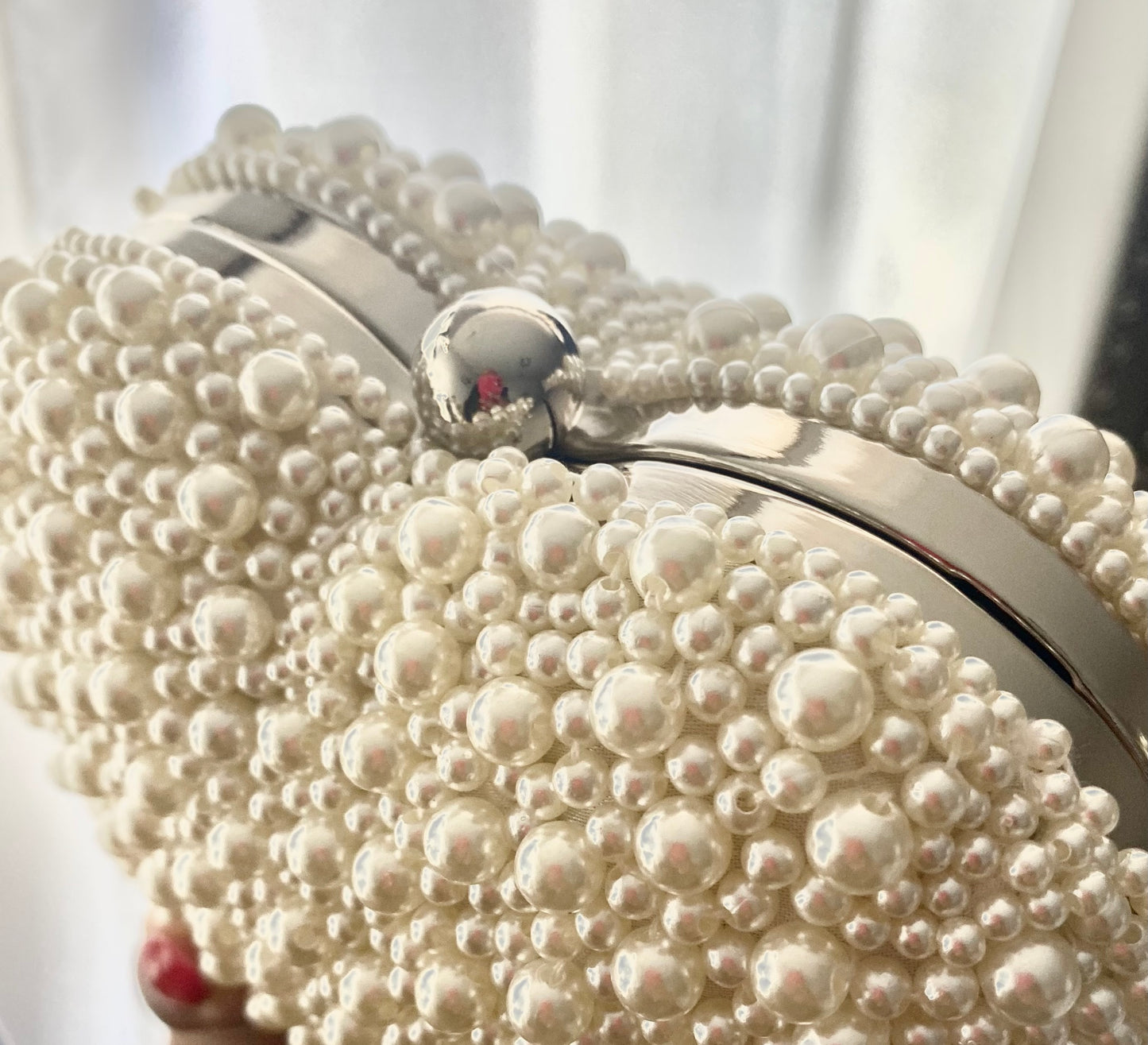 The Heart of Pearls Clutch