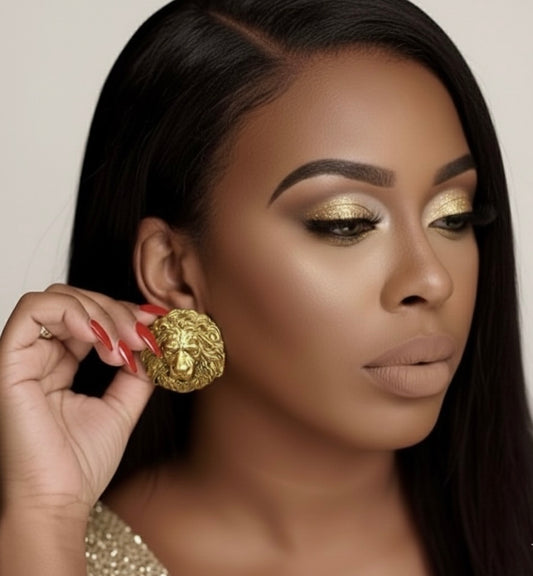 The Bold Lion Earrings