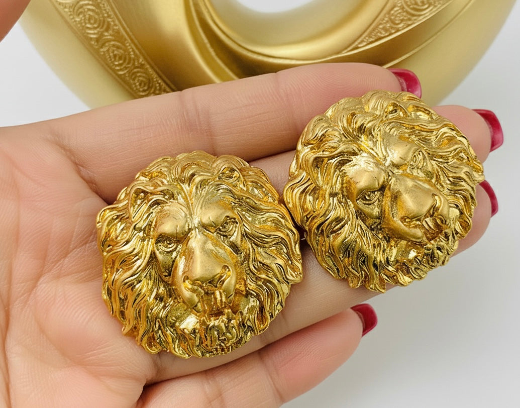 The Bold Lion Earrings