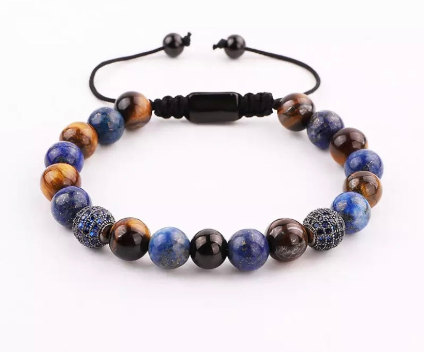 Men’s Blue Tiger Eye Bracelet