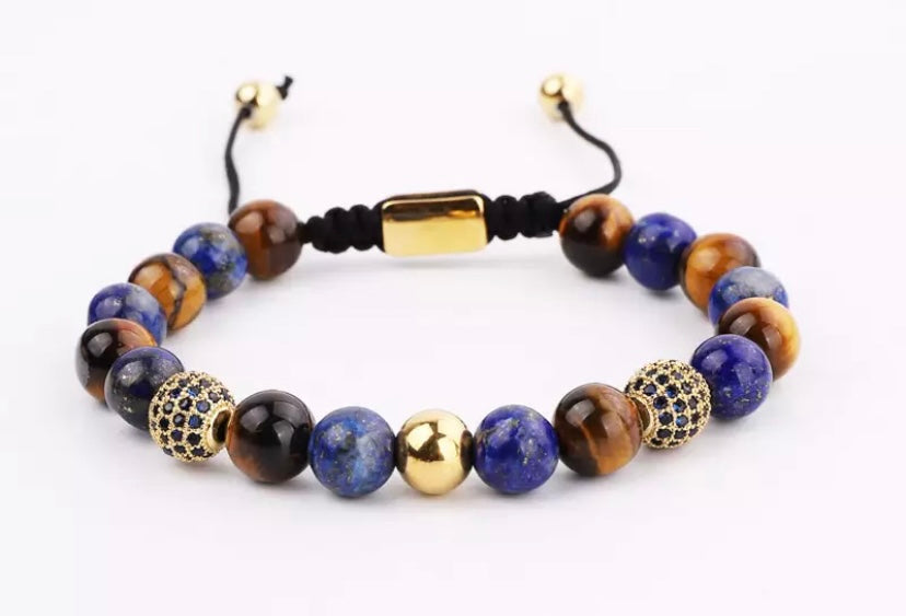 Men’s Blue Tiger Eye Bracelet