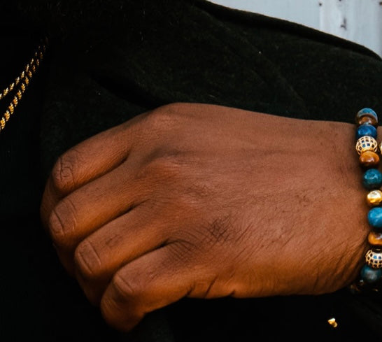 Men’s Blue Tiger Eye Bracelet